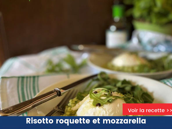 Risotto roquette et mozzarella
